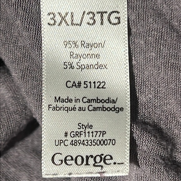 Sale George Women’s Tank Top 3XL Gray Silver Sequins - Picture 7 of 10